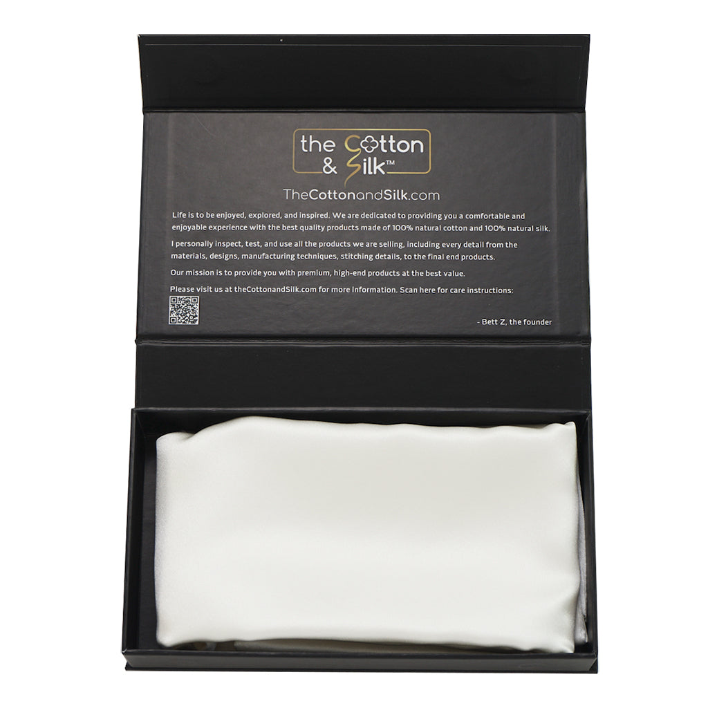 King Cream Silk Pillowcase