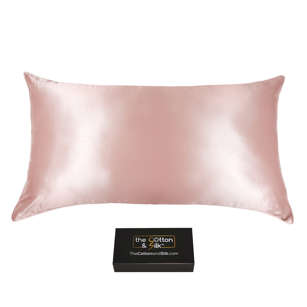 King Cold Pink Silk Pillowcase