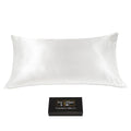 King White Silk Pillowcase
