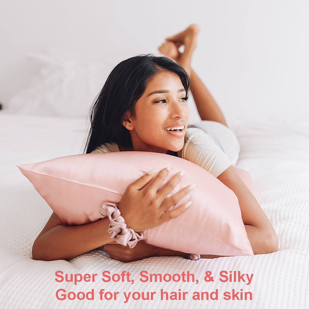 King Champagne Silk Pillowcase