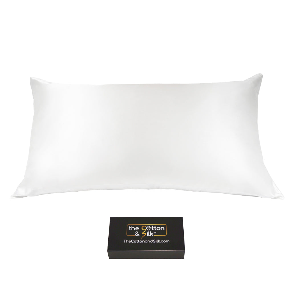 King Cream Silk Pillowcase
