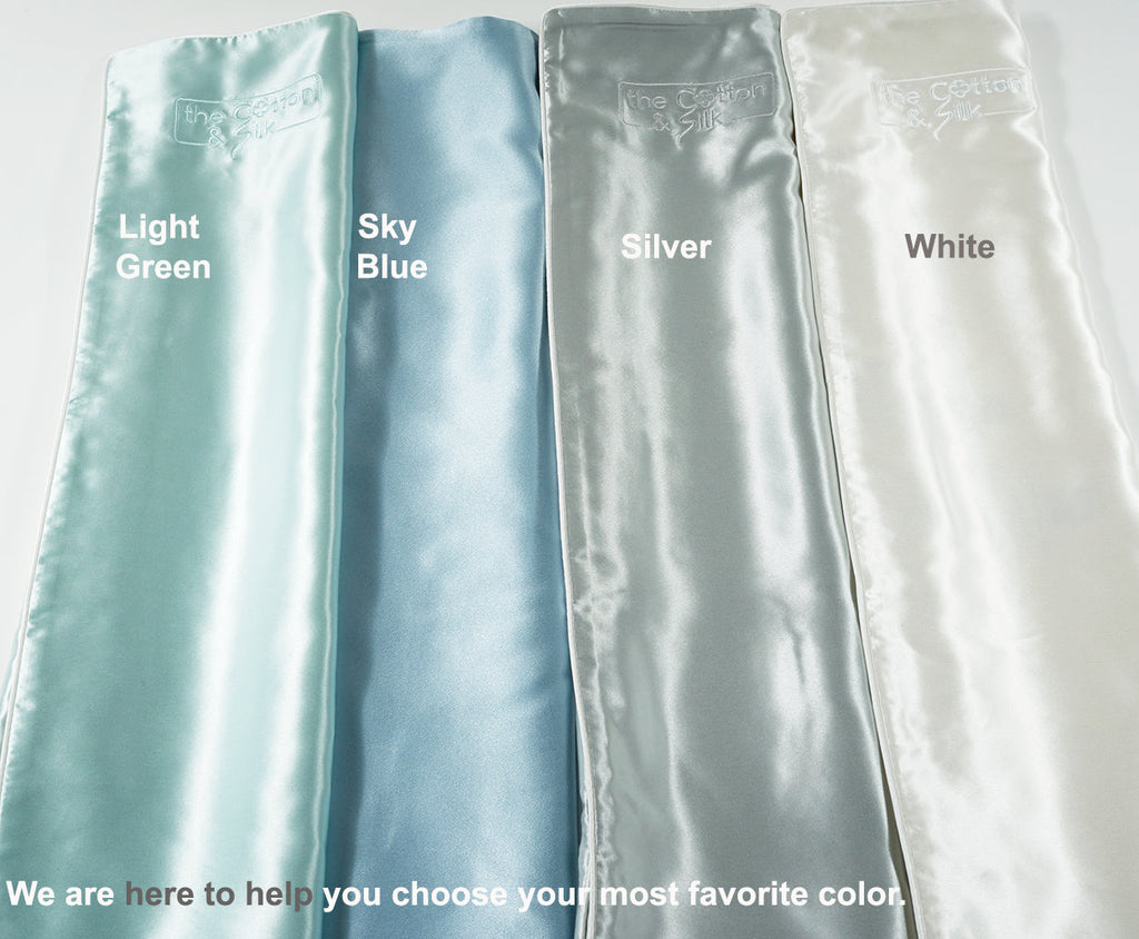 Queen Champagne Silk Pillowcase