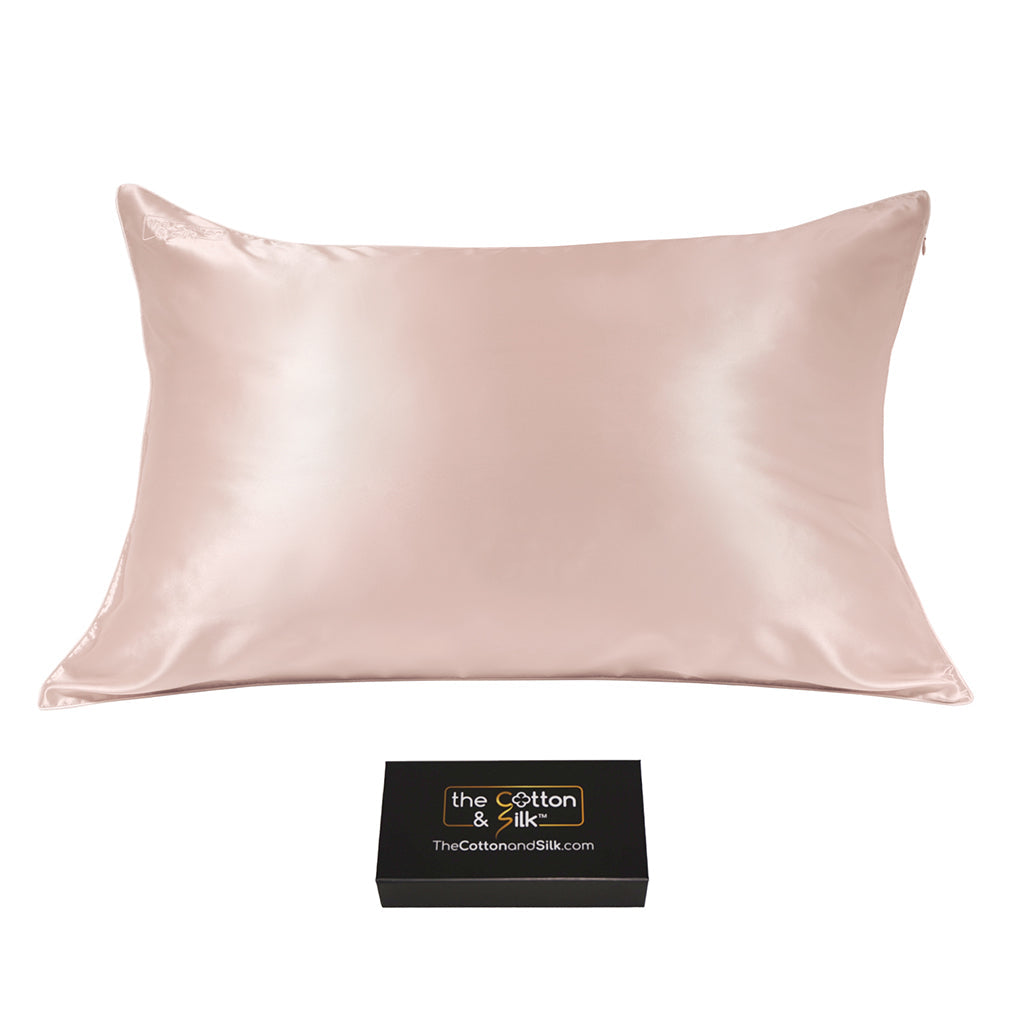 Queen Nude Silk Pillowcase