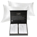 King/Queen/Standard White Silk Pillowcase Set of 2