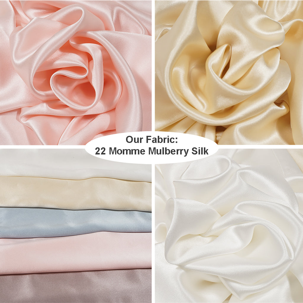 Queen Champagne Silk Pillowcase